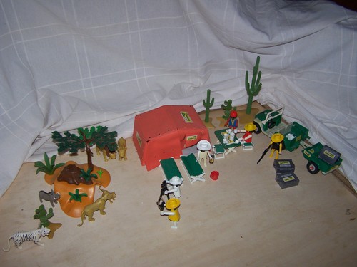 Playmobil safari set mit - safari, zelt