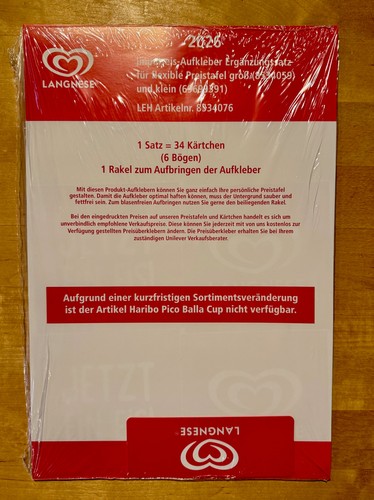 Satz langnese 2026 - satz,