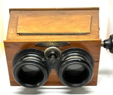 Unis-France Holzstereobetrachter Mahagoni 6x13cm