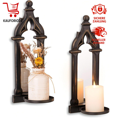 Wandkerzenhalter vintage - wandkerzenhalter,