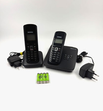 2x Gigaset A58H Telefon Handteil Anrufbeantworter A585 Ladestation Neue Akkus