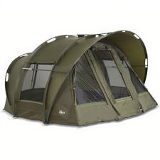 Lucx® Angelzelt 1, 2, 3 Mann Karpfenzelt  "Leopard" Bivvy Dome Carp Fishing Tent