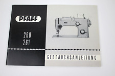 Original Bedienungsanleitung Handbuch für Pfaff 260 - 261 Nähmaschinen selten