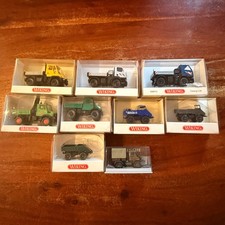 WIKING BREKINA Konvolut 9x UNIMOG gemischt 1/87 H0 OVP