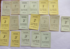 35 Wert-Talons für ein altes Pferde-Rennspiel um 1900