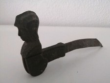 Fensterladenhalter Ladenmännchen Eisen Feststeller in Blattform Vintage Antik