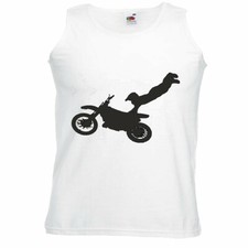 Tank top motocross silhouette - top,