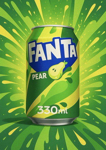 Fanta pear dose - fanta, 0,33
