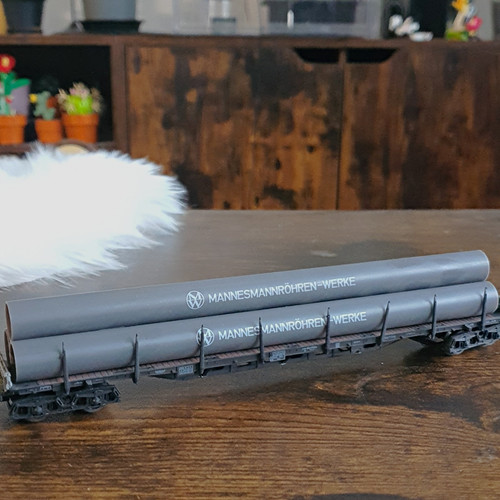 Rungenwagen rohrladung - h0,