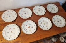 1 x Meissen Kuchenteller Porzellan antik, Muschelrand, Streublumen, Pfeifferzeit