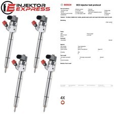 4x 0445110108 Bosch Einspritzdüse Injektor Mercedes-Benz 313 CDI A6110701687