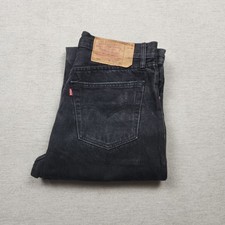 Vintage Red Tab Levis 505 Herren Jeans Hose W32 L30 Denim USA Straight Baumwolle