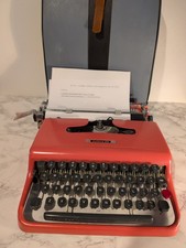 Vintage Faded Red OLIVETTI