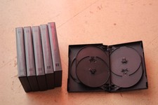 DVD CD Box Hülle schwarz 6fach - 6 Stück vorhanden – 442