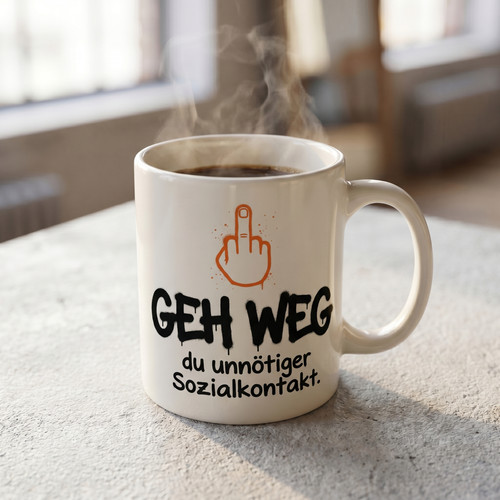 Tasse bürohumor geh weg - bürohumor,