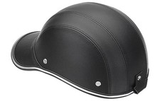Half Helm im Baseball-Cap-Stil – Schwarz