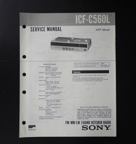 Original sony icf - original,