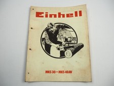 Einhell MKS 30 40AV Motorsäge Kettensäge Ersatzteilliste 1980