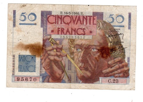 Frankreich billet francs - frankreich, 50
