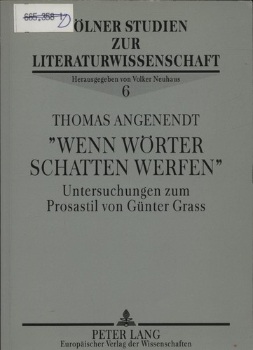 Wenn wörter schatten - «wenn,
