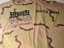 BLOODY VENGEANCE Ruído de Guerra SHIRT Desert Camo sizes S/2XL/3XL vulcano sodom
