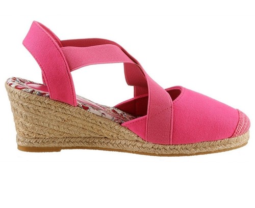 Espandrillos keilabsatz pink - espandrillos,