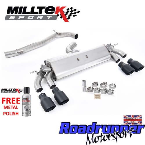Milltek golf mk7 auspuff - r, mk7.5