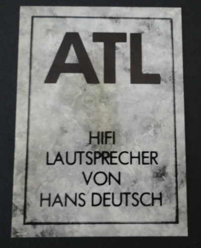 Werbe aufkleber atl hans - atl,