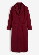 Langer Mantel in Wolloptik Gr