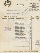 Rechnung Stuttgart Waldbaur