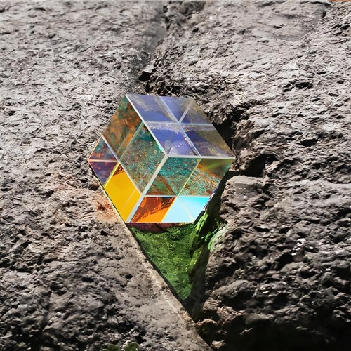 Farbwürfel 20mm glas prisma - glas,