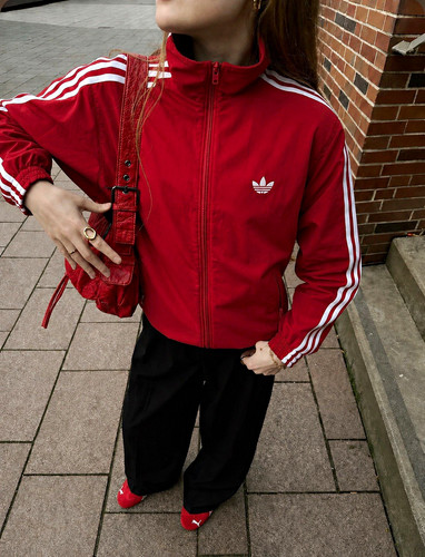 Adidas firebird jacke rot - adidas,