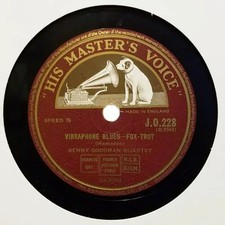 SCHELLACK The Benny Goodman Quartet Tea For Two / Vibraphone Blues His Master