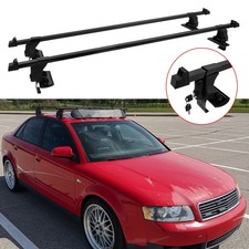 52" Dachträger Querstangen Crossbar Regenrinne ohne Reling Stahl Für Audi A4 A5