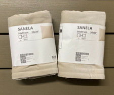 2er Pack IKEA SANELA Kissenbezug, hellbeige, 50x50 cm, 20x20", 100% Baumwolle