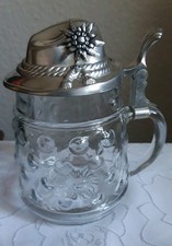 Bierseidel mit Zinndeckel