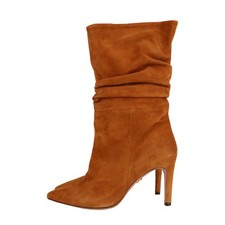 Oxitaly Damen Schuhe Stiefelette Gr. 38 Braun Leder Ankle Boots