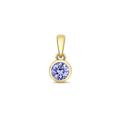 Gold anhänger mit - (375),