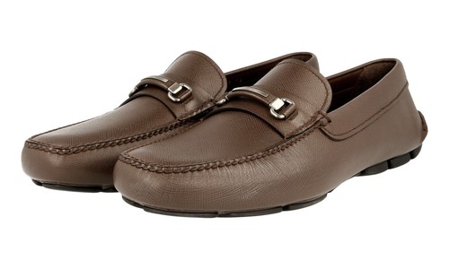 Prada leder driving loafer - loafer,