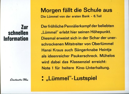 Morgen fällt die - morgen,