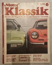 Heft Motor Klassik 6/ 1985 Adler MB 250  Ferrari Dino GT 246 