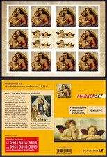 Bund 2012 Folienblatt / Mi. 2965** / MH; 90 / 500 Jahre Sixtinische Madonna