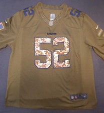 Trikot on Field XL Mack Raiders Salute to Service NFL Oakland Vegas Jersey