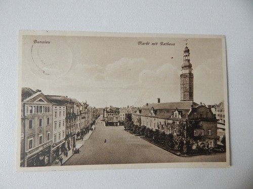 Bunzlau markt mit - ak, *