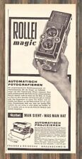 Rollei magic - Reklame Werbeanzeige Original-Werbung 1961