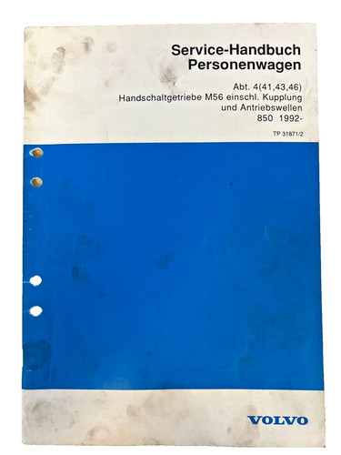 Volvo service handbuch - volvo, service-handbuch