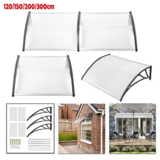 120-300cm Vordach Überdachung Haustürvordach Pultvordach Haustür Türvordach Tur