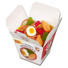 (25,91€/1kg) Look o Look Candy Noodles, Nudeln Fruchtgummi, Schaumzucker 110g