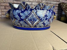 XL Topf Vase Schale Kobaldblau