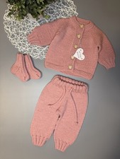 Handgestrickte Baby Set Gr
